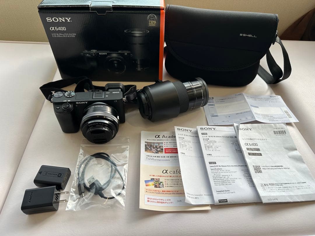 値下げ！SONY α6400 ミラーレスカメラ 2本レンズセット