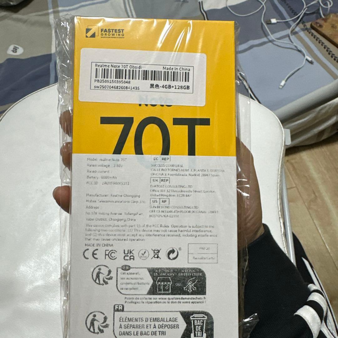 realme Note 70T 4G+128GB 黒