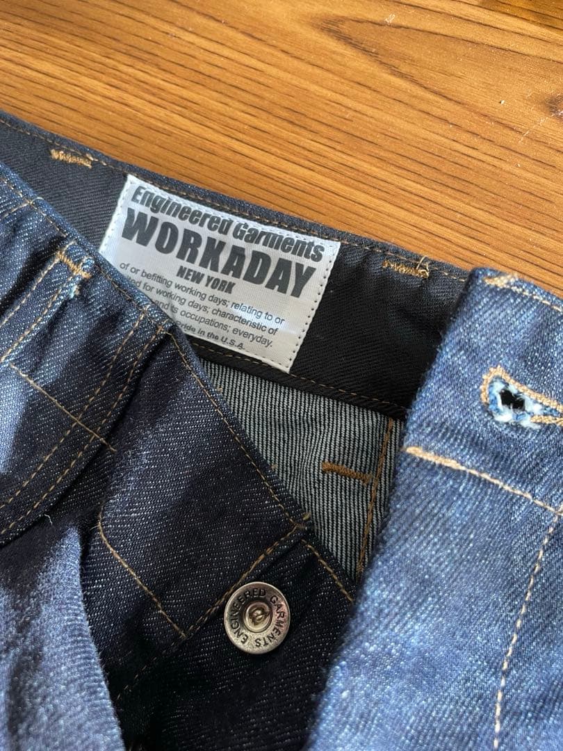 EG WORKADAY ワーカデイ　FATIGUE PANT コーンデニム　S