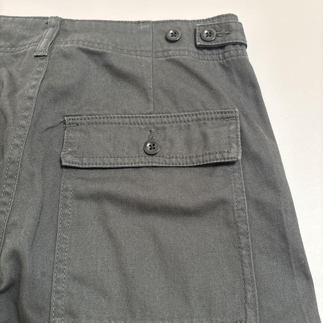 25AW スピックアンドスパン ルーズベイカーパンツ グレー 38 チャコール