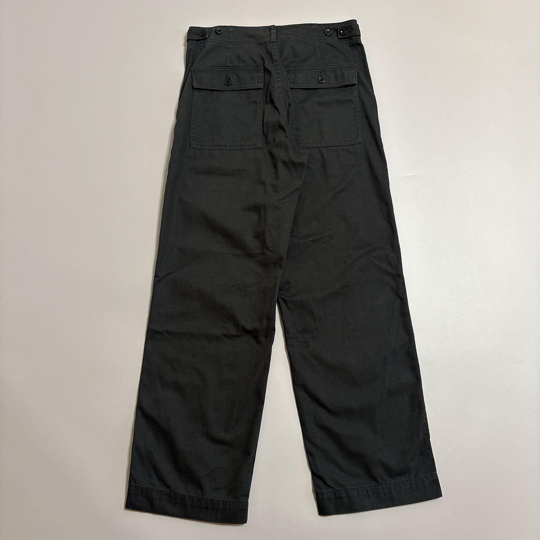 25AW スピックアンドスパン ルーズベイカーパンツ グレー 38 チャコール