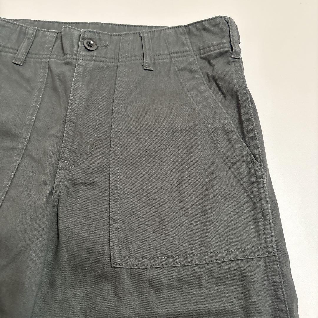 25AW スピックアンドスパン ルーズベイカーパンツ グレー 38 チャコール