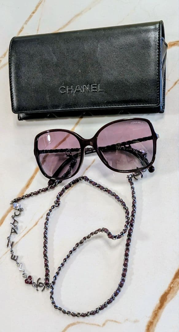 【希少/美品】CHANEL シャネル チェーンサングラス 2way ネックレス