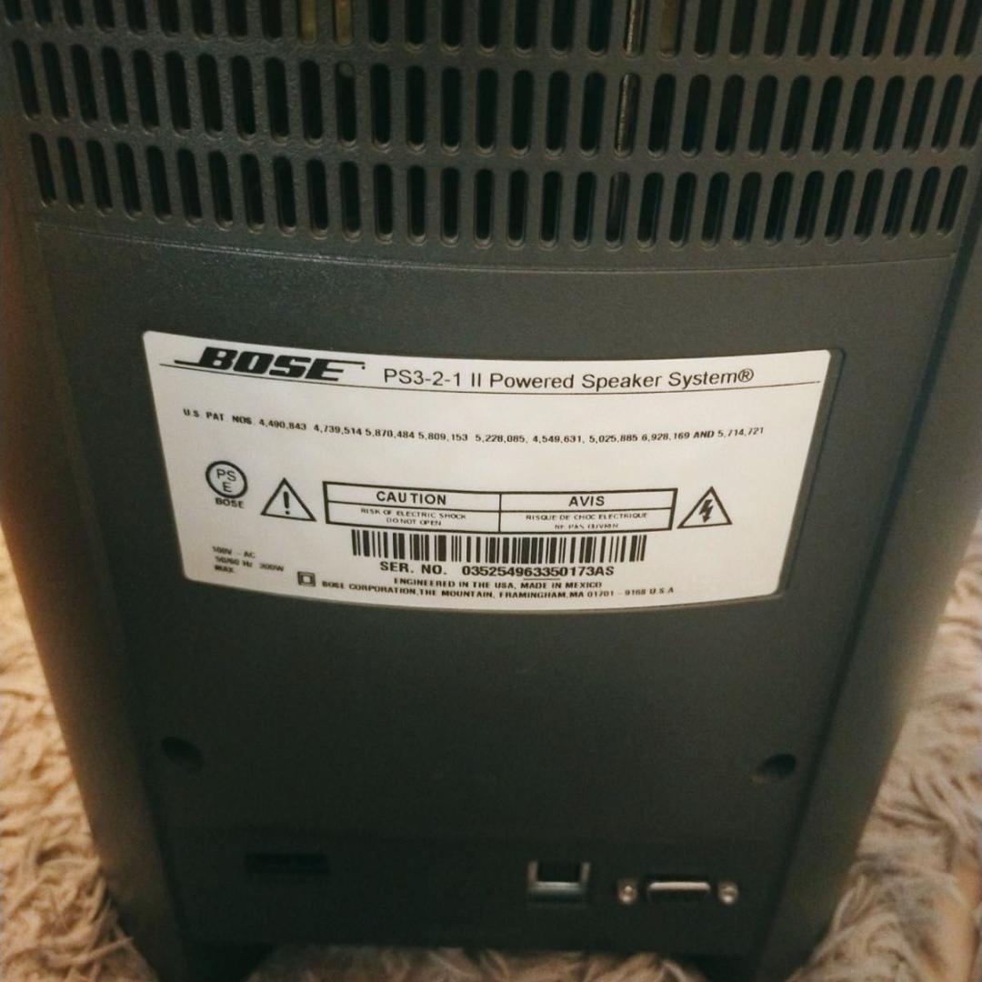 BOSE　 PS3・2・1 Ⅱ POWERED SPEAKER SYSTEM