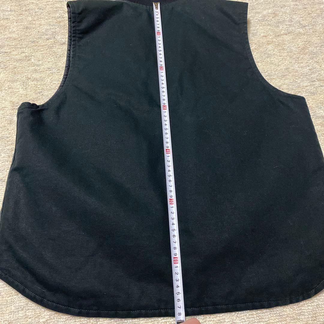 旧タグ Carhartt カーハート ベスト L ブラック 黒
