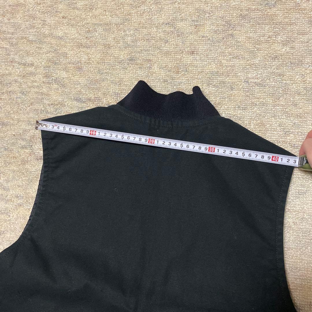 旧タグ Carhartt カーハート ベスト L ブラック 黒