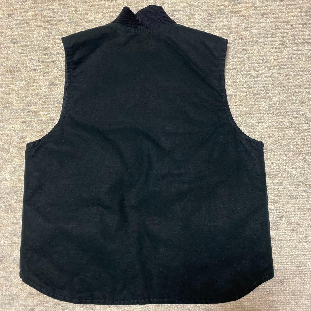旧タグ Carhartt カーハート ベスト L ブラック 黒