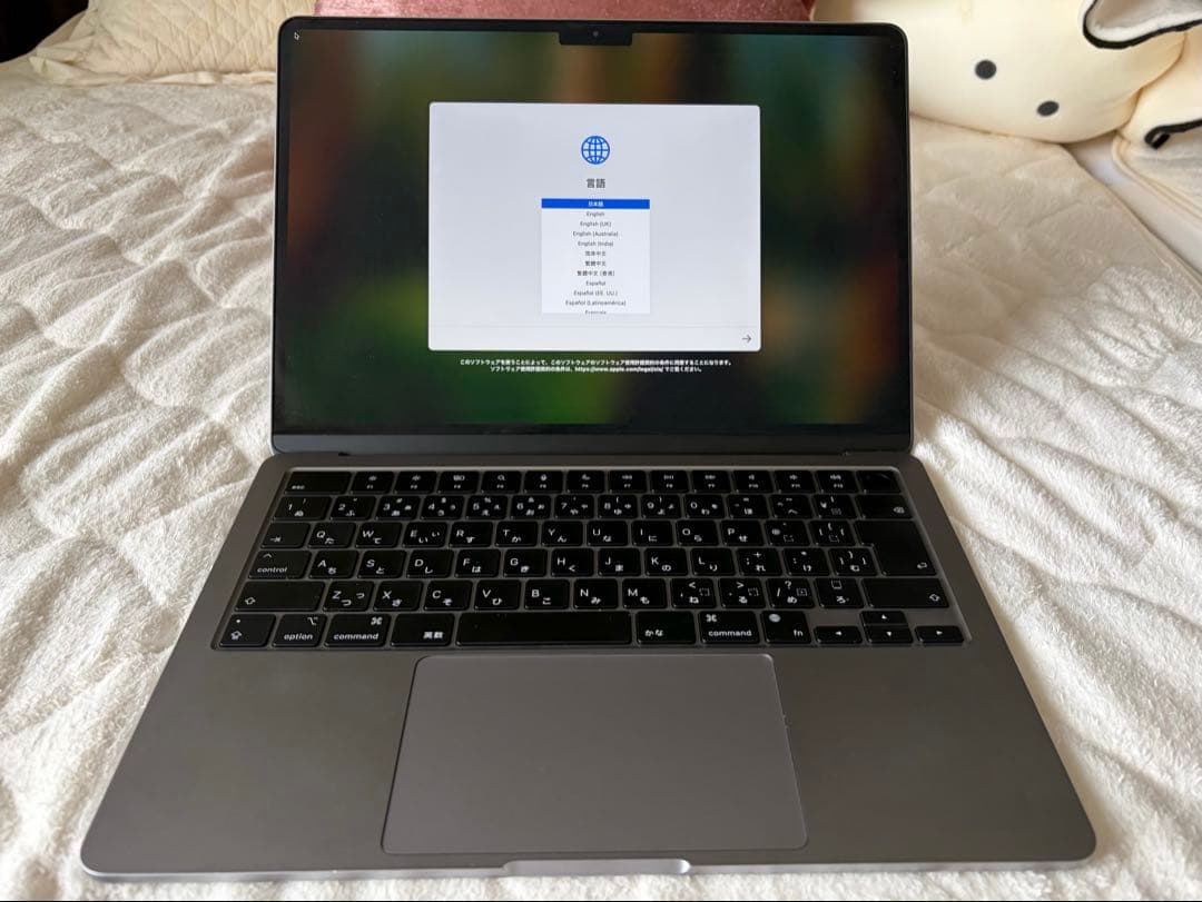 Apple MacBookAir m2 スペースグレー 本体