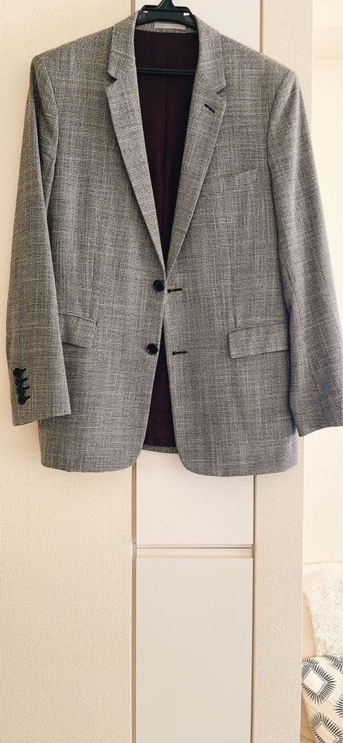 Dior hommeグレー系チェック柄テーラードジャケット