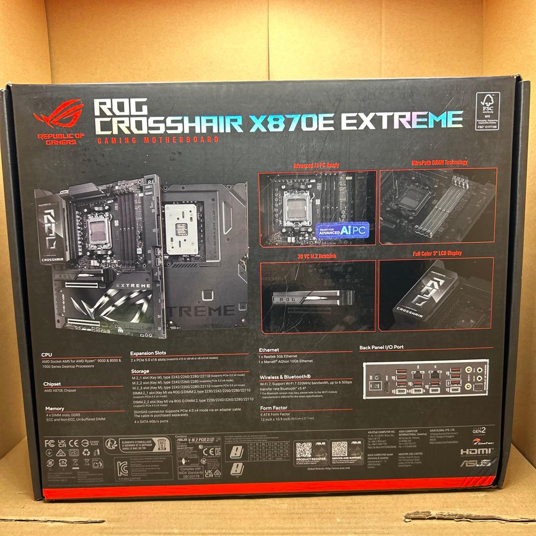 ROG CROSSHAIR X870E EXTREME AMD AM5 マザー