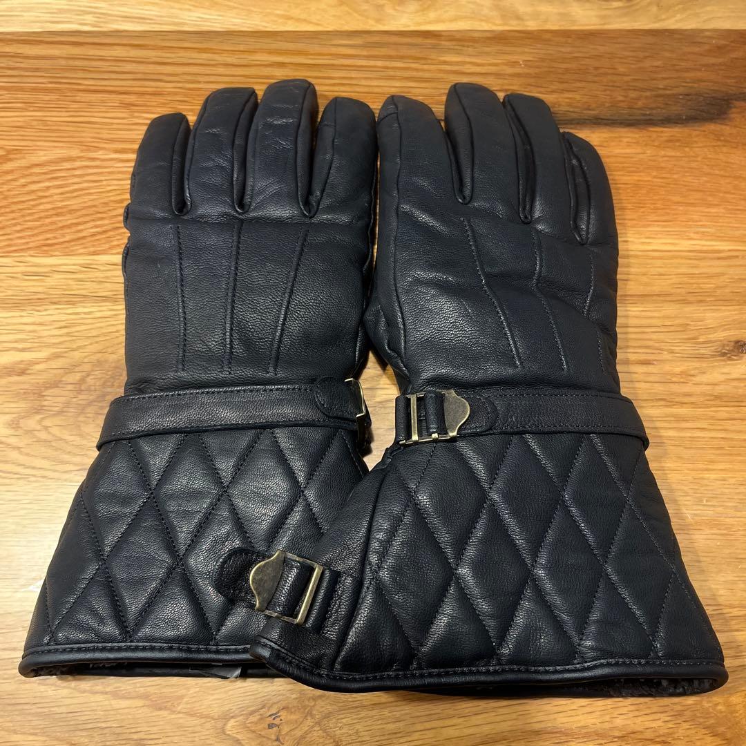 【美品】コミネ　EK-218 ネオレトロレザーヒートグローブ