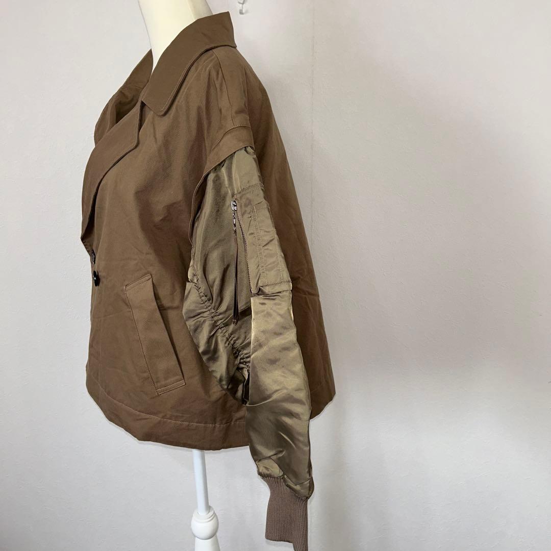 ラディエイト MA-1スリーブビッグカラージャケット新品未使用　ラシュッド