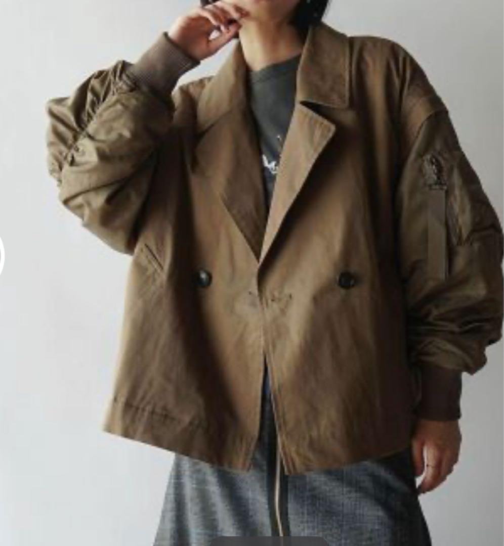 ラディエイト MA-1スリーブビッグカラージャケット新品未使用　ラシュッド