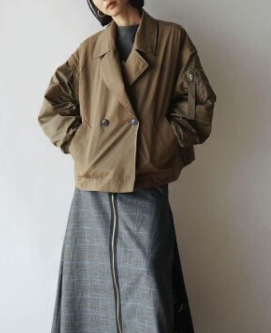 ラディエイト MA-1スリーブビッグカラージャケット新品未使用　ラシュッド