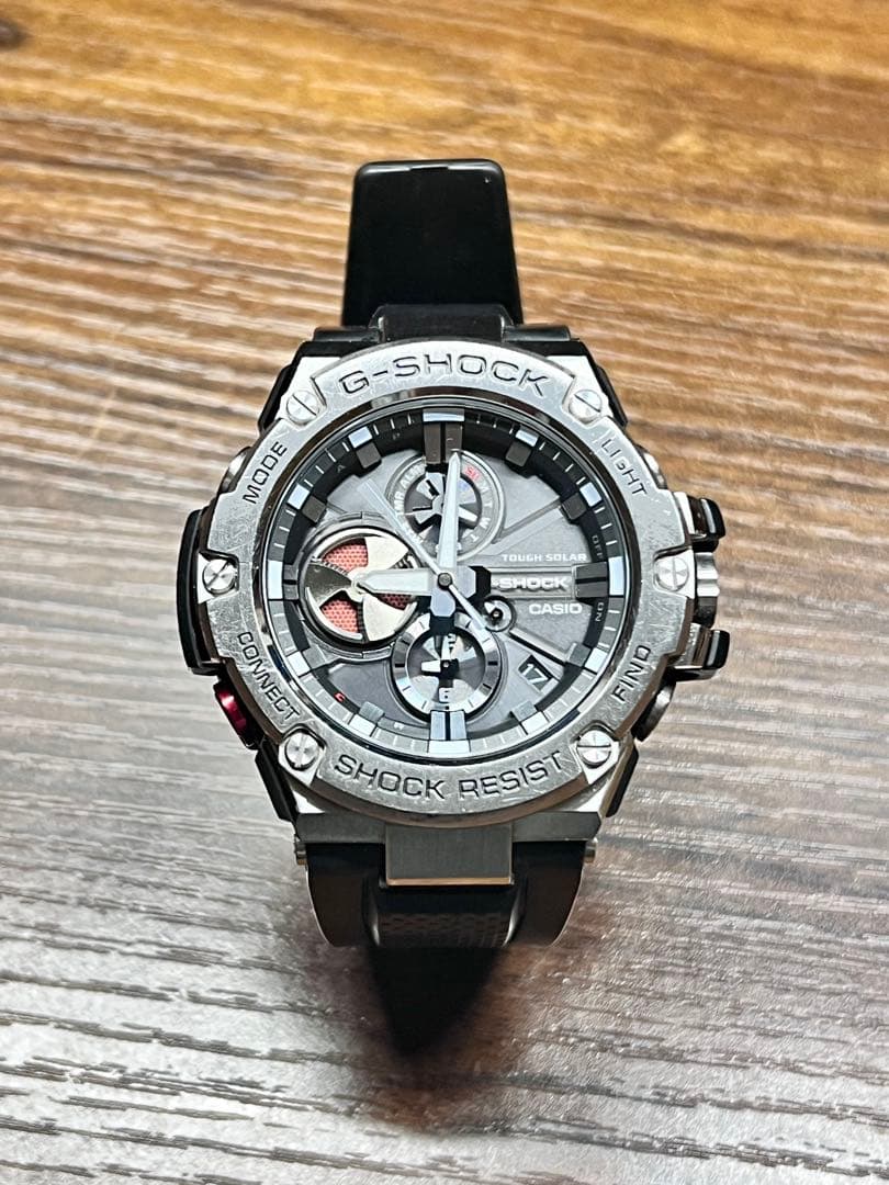 【美品】G-SHOCK GST−B100-1AJF Bluetooth機能付き