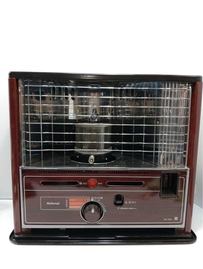 G2044 ​レトロ ナショナル 石油ストーブ OS-224 木目調