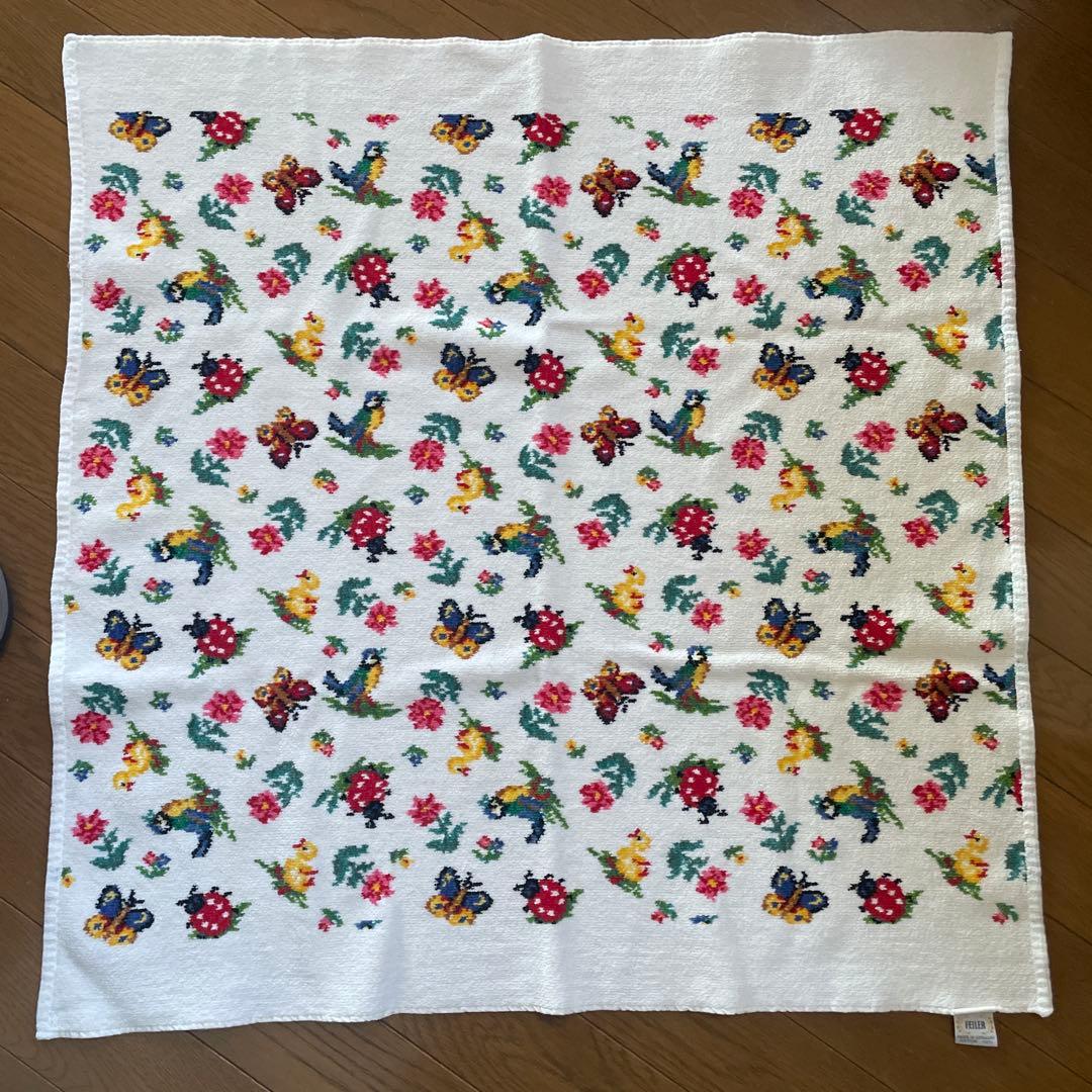 専用　FEILER ハイジ 花と蝶のコットンブランケット 約70cm