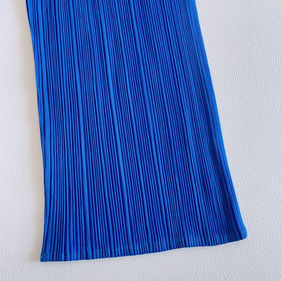 美品✨PLEATS PLEASE プリーツプリーズ　プリーツパンツ　ブルー