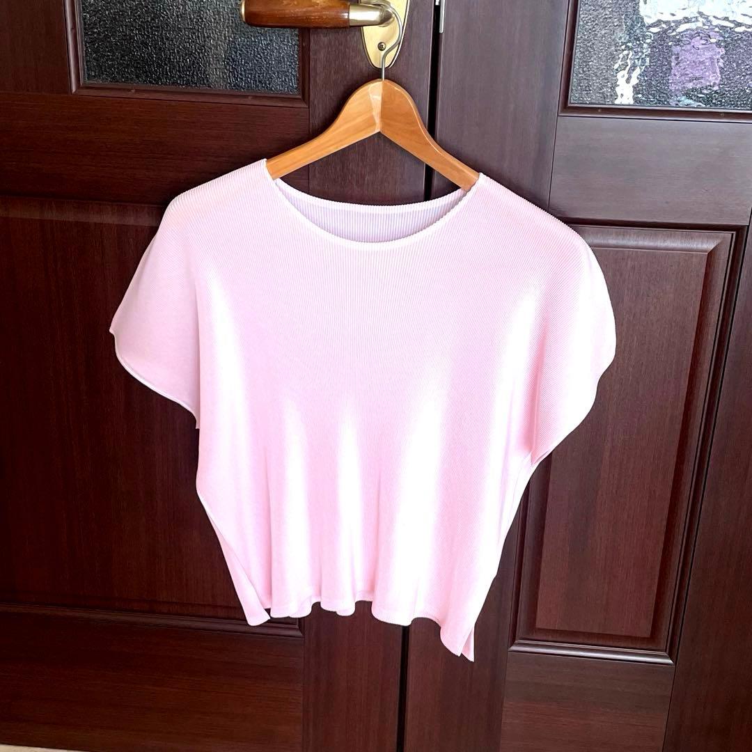 PLEATS PLEASE プリーツプリーズさくら色カットソー