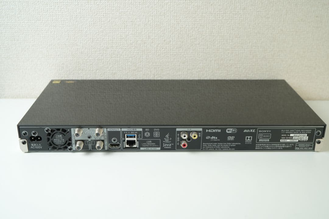 SONY 4K ブルーレイレコーダー