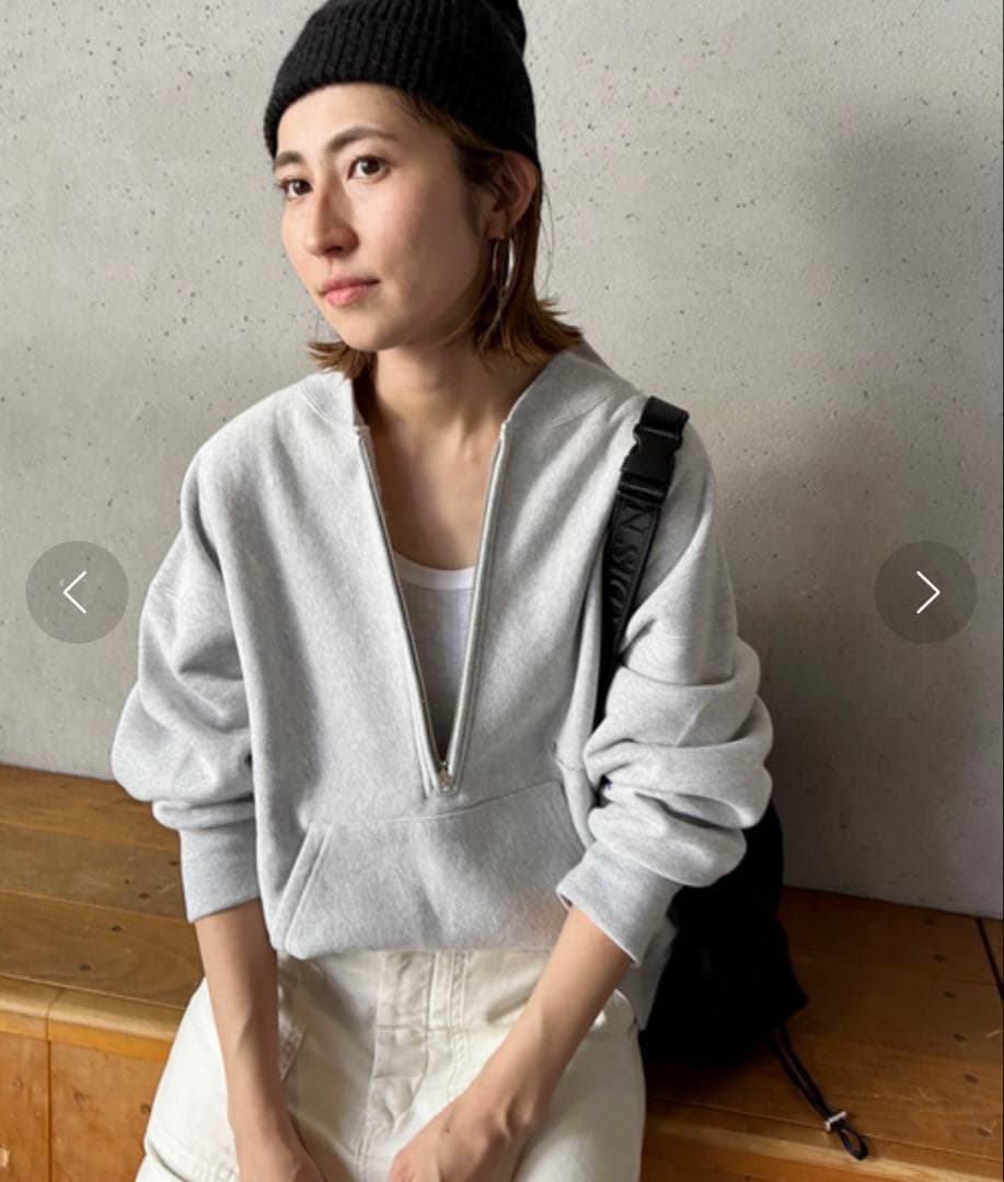 フレームワークチャンピオン別注ハーフzipリバースウィ