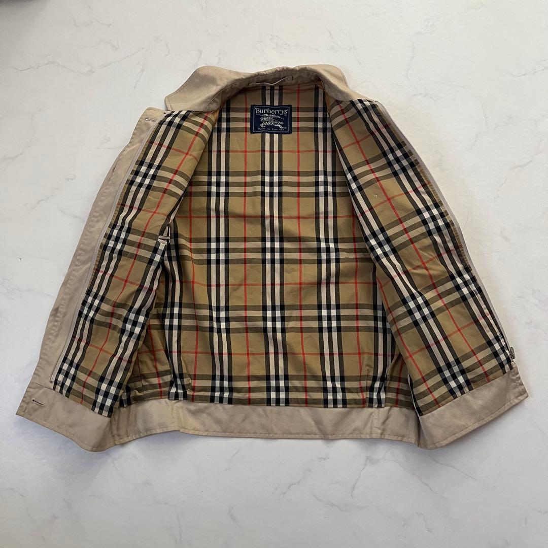 希少デザイン　バーバリーズ　ハリントンジャケット　ベージュ　Lサイズ相当