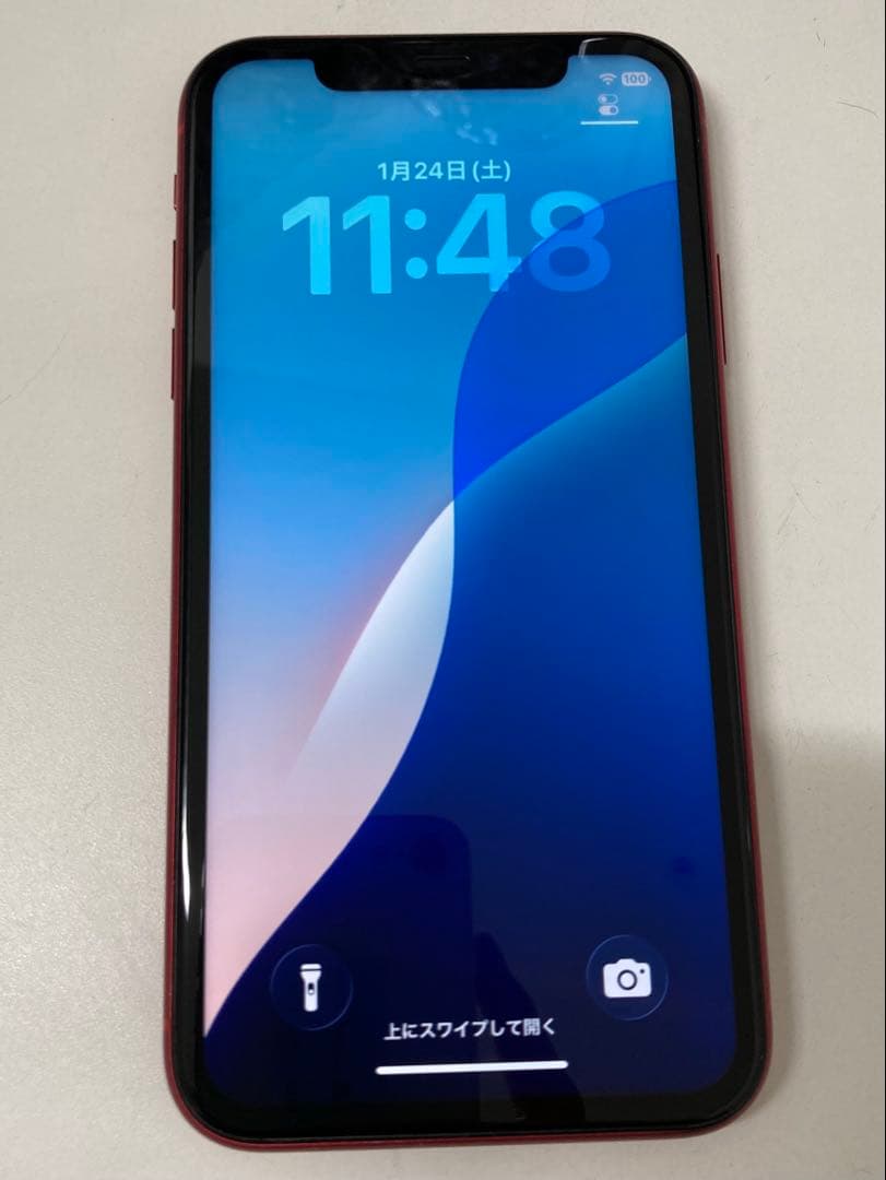 iPhone 11 レッド　128GB バッテリー100%　K1993
