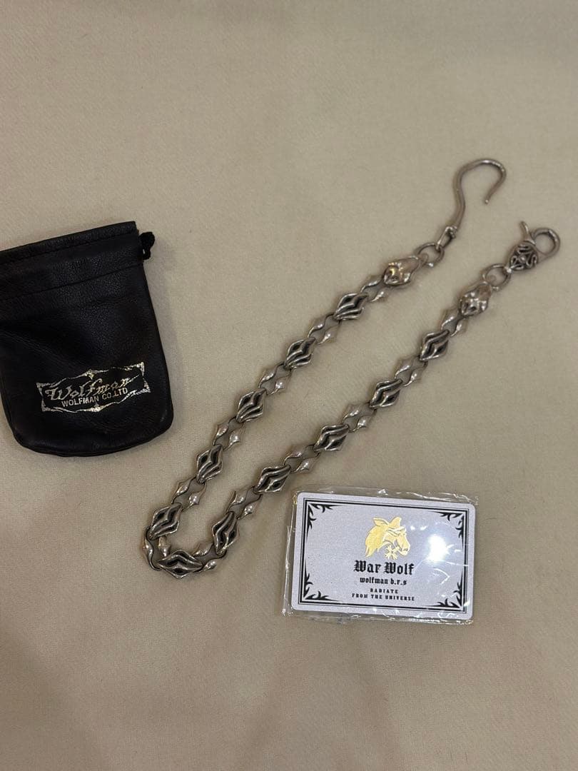 ウォーウルフ（流狼毛）ウォレットチェーン㉟