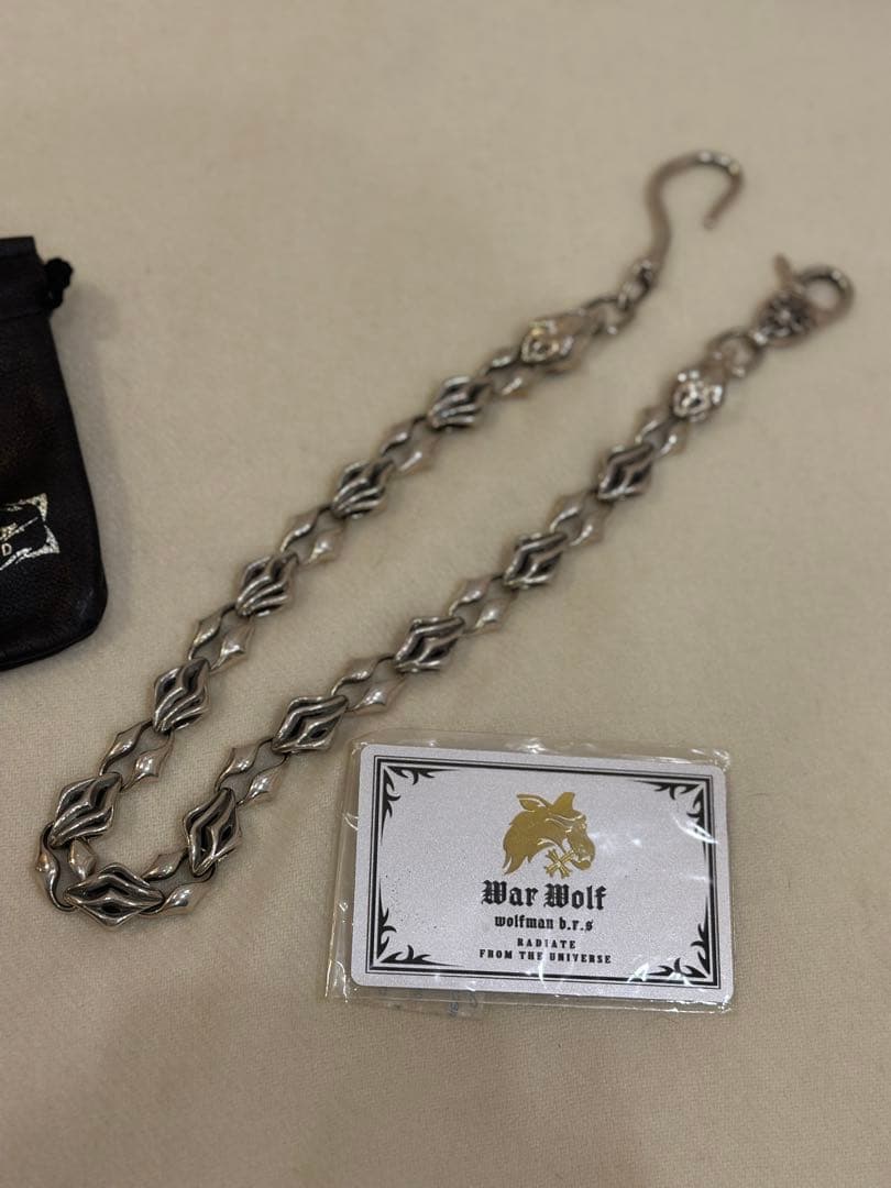 ウォーウルフ（流狼毛）ウォレットチェーン㉟