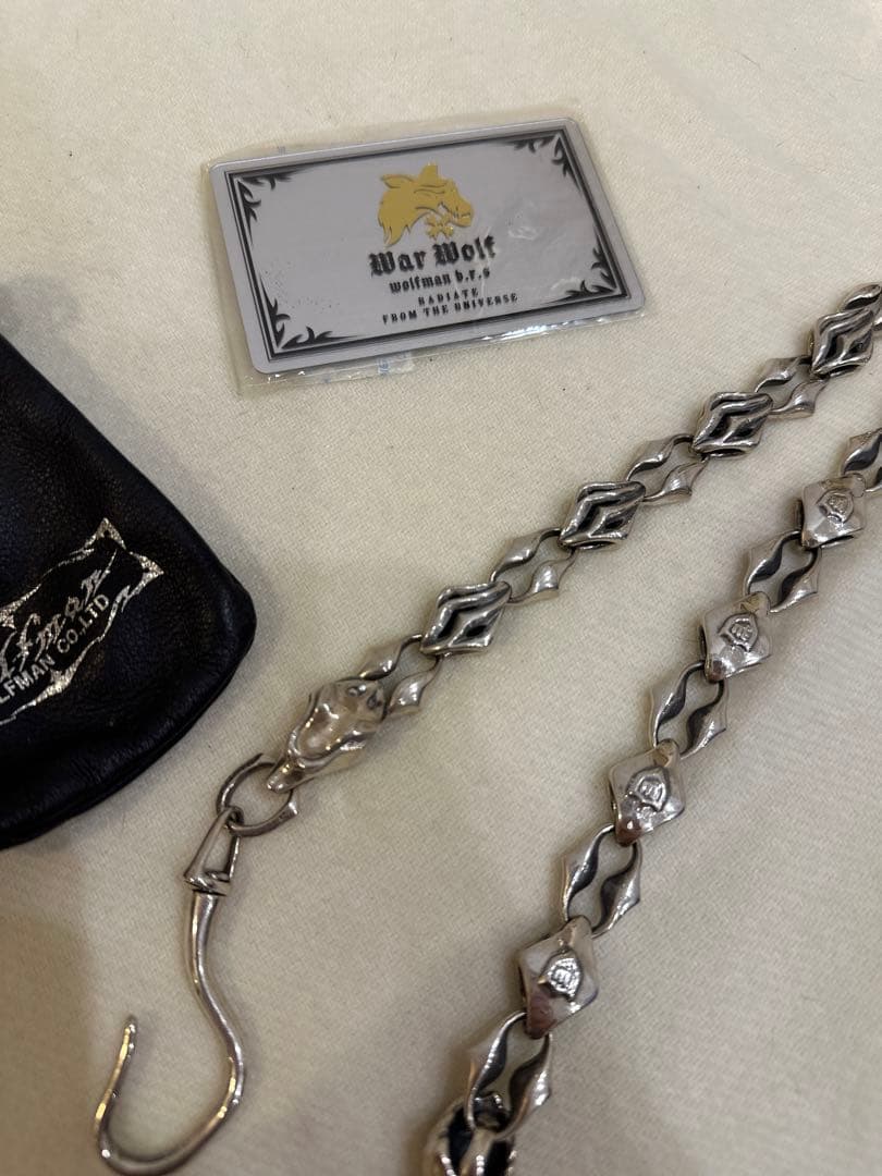 ウォーウルフ（流狼毛）ウォレットチェーン㉟