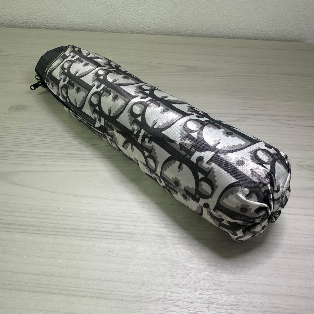 Christian Dior ディオール 折りたたみ傘 ロッター柄 シルバー