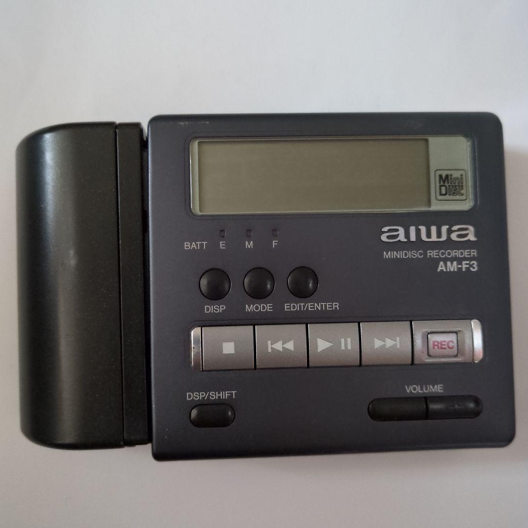 ぱ*ん様 ジャンク品☆Aiwa アイワAMーF3 ポータブルMDレコーダー