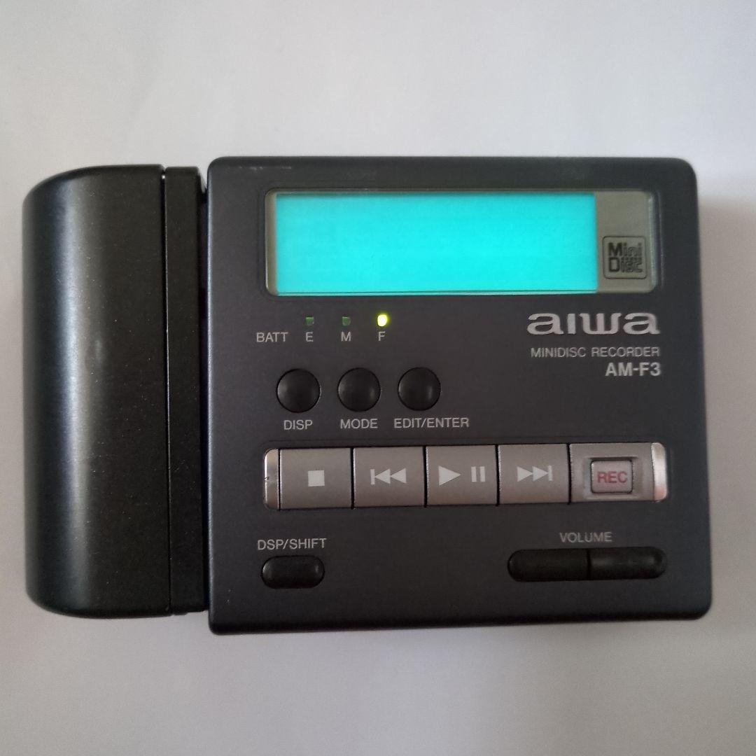 ぱ*ん様 ジャンク品☆Aiwa アイワAMーF3 ポータブルMDレコーダー