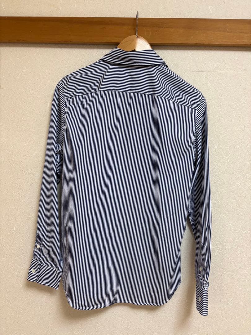 【美品】　ポロラルフローレン　ストライプシャツ　ブルー　8 M