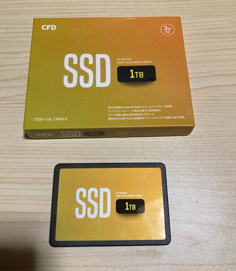 CFD CSSD-S6L1TMGAX 1TB SSD 2.5インチ SATA