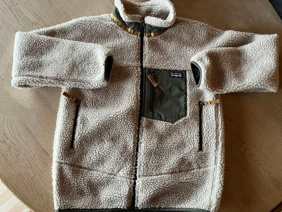 のり　値下げ！【美品】パタゴニア　ギッズ　レトロX ジャケット　グリーン