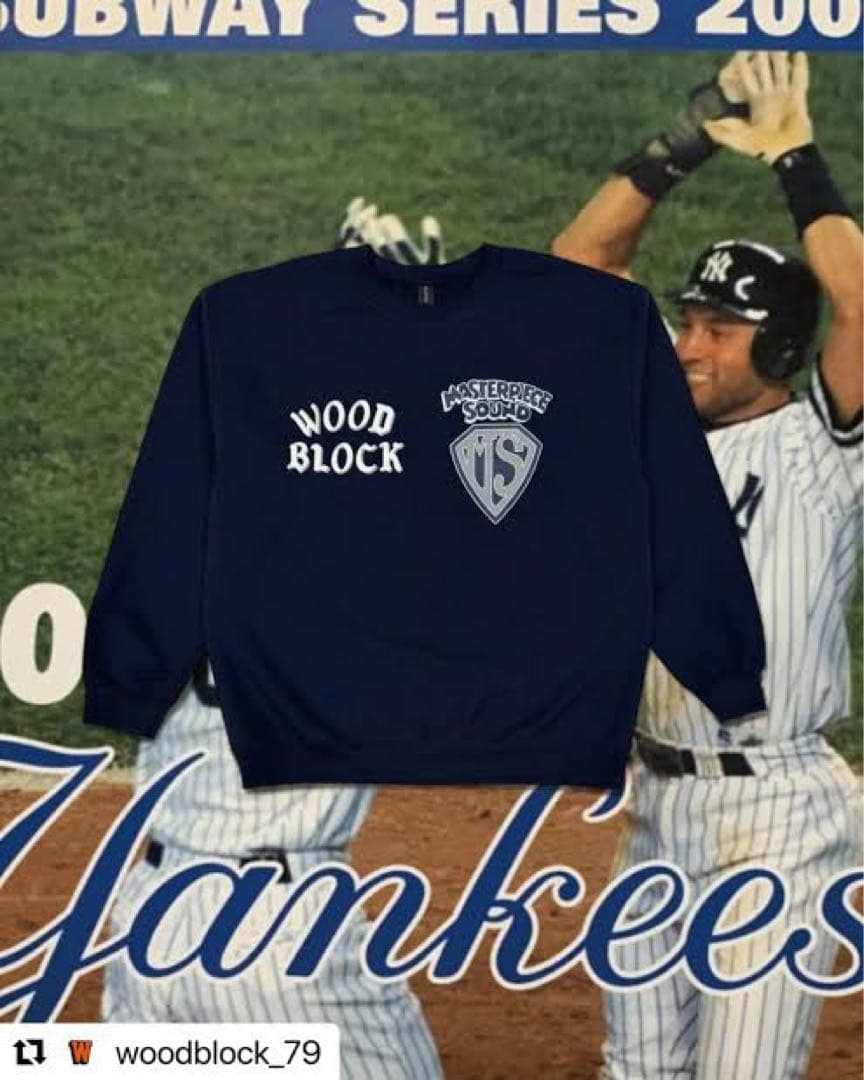 完売 MASTERPIECE SOUND ×WOOD BLOCK トレーナー L