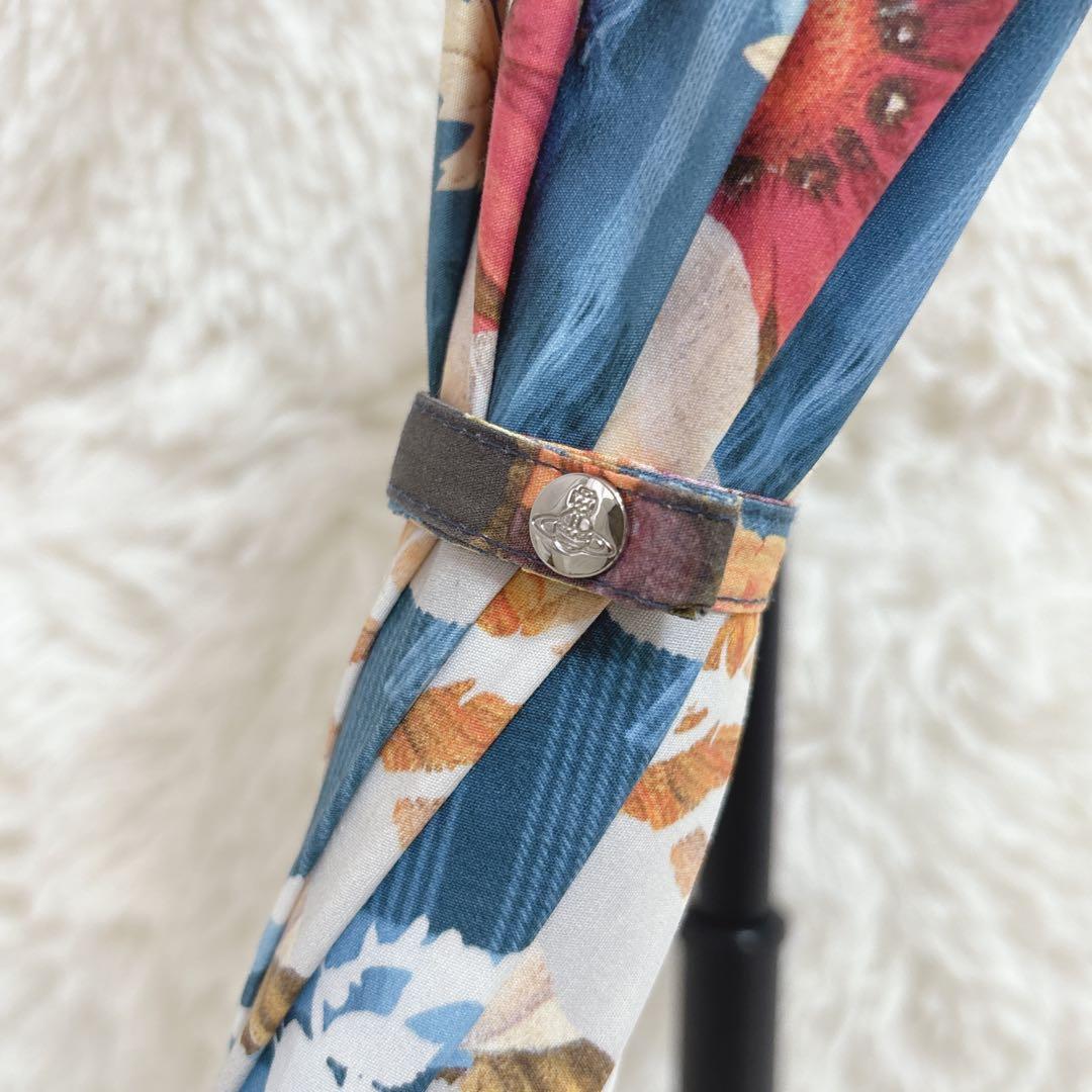 Vivienne Westwood 花柄 日傘 晴雨兼用 長傘 赤