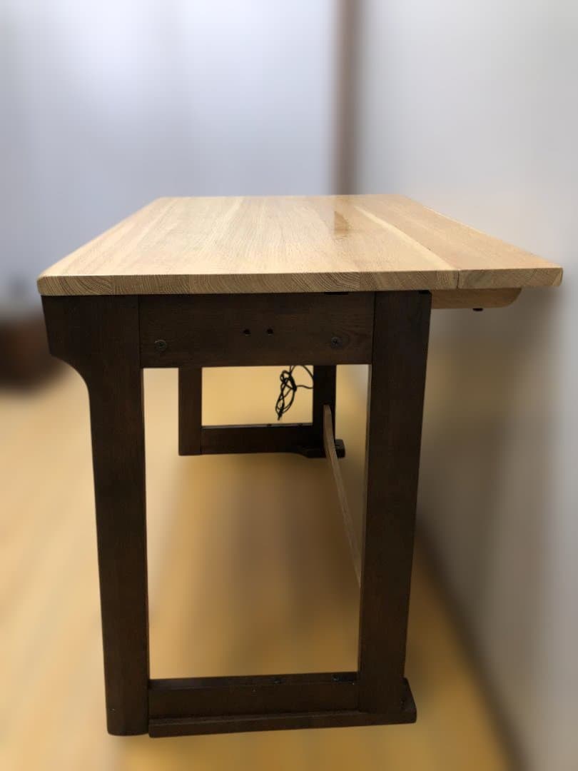 送料無料 イトーキ 奥行可変デスク 天然木 学習机 事務机 251026-8