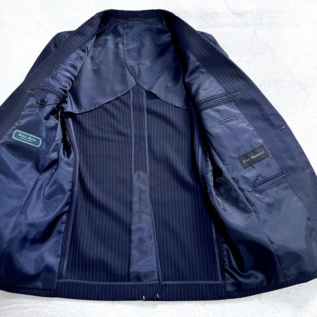 【新品タグ付き】D'or Homme スーツ セットアップ ネイビー サイズY6