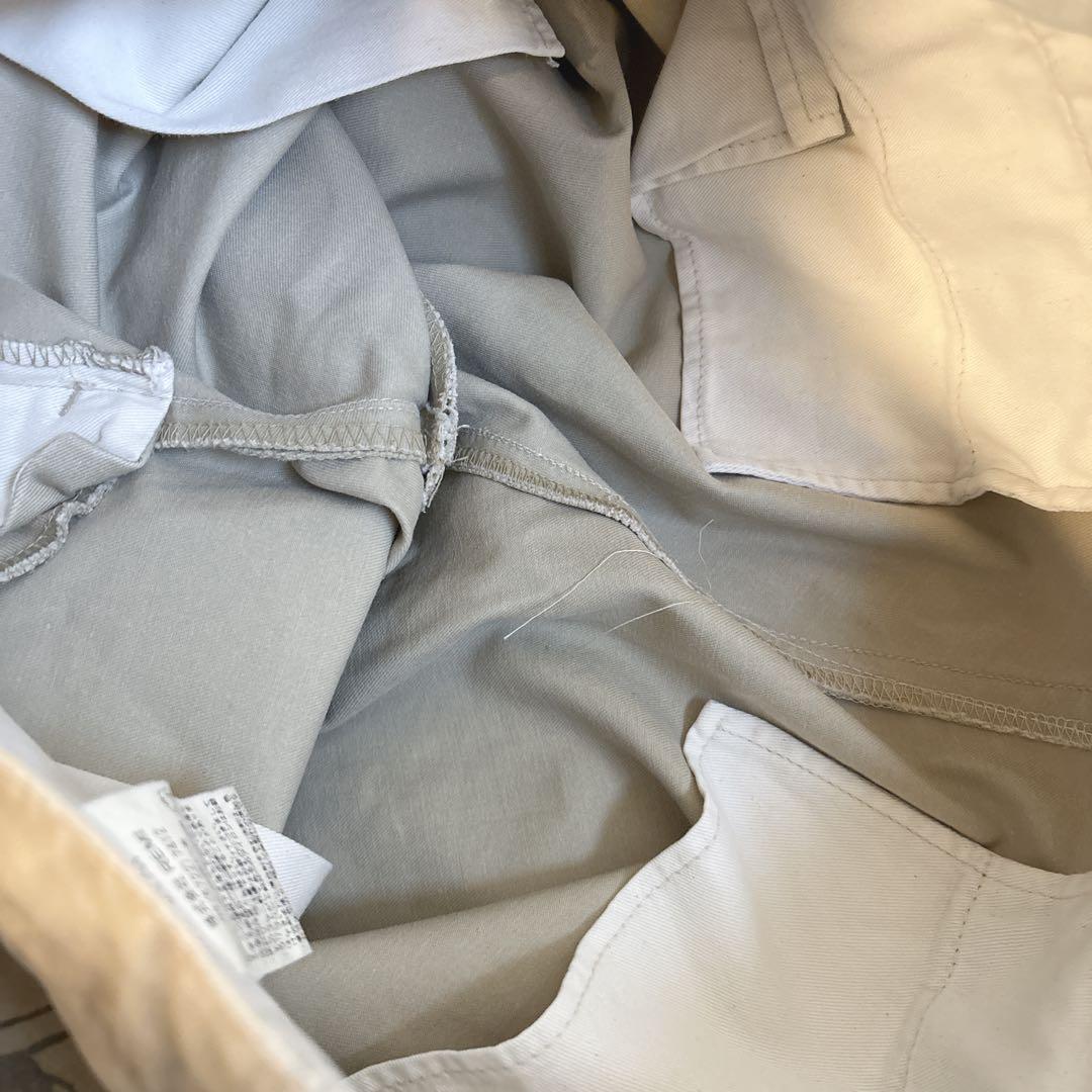 5825レミレリーフ チノパン 落書きプリント　日本製　メンズ　個性的　コットン