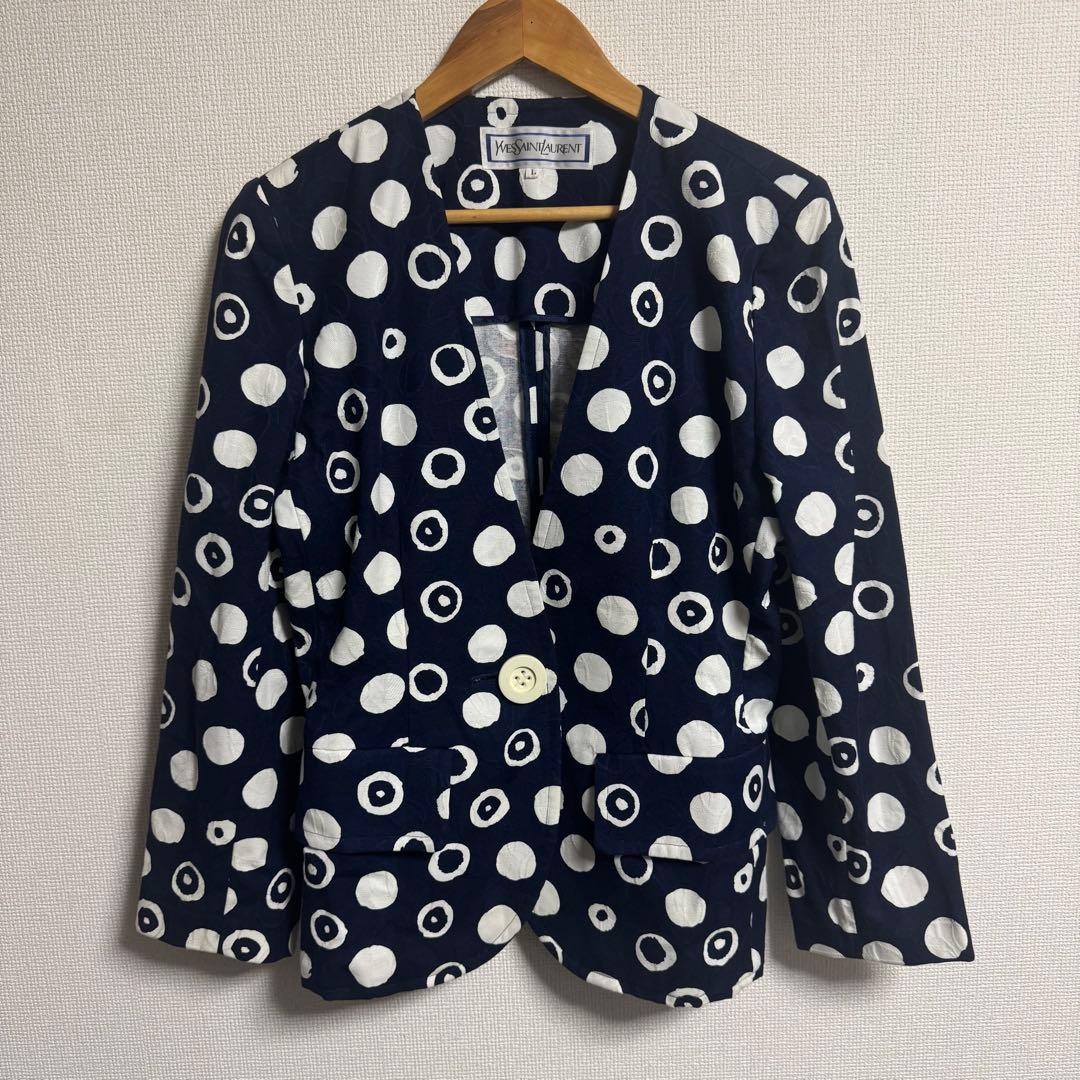 合馬様Yves Saint Laurent ドットブレザー　y2k