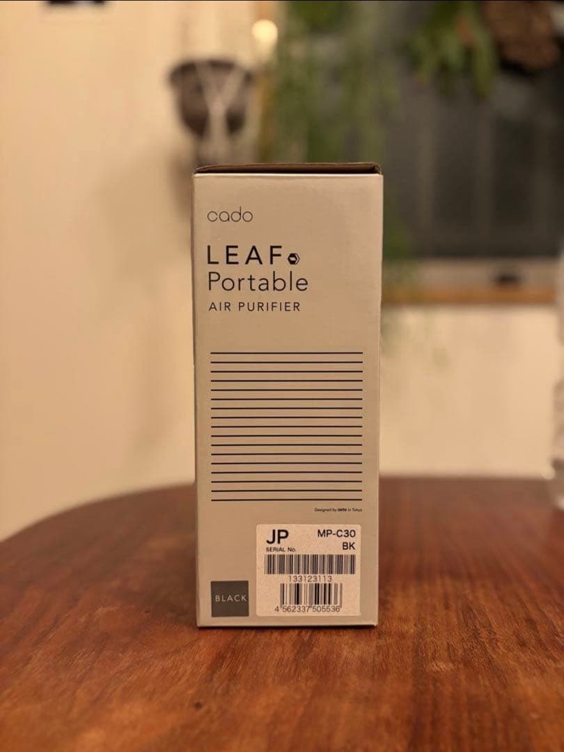 【美品】cado ポータブル空気清浄機 LEAF Portable