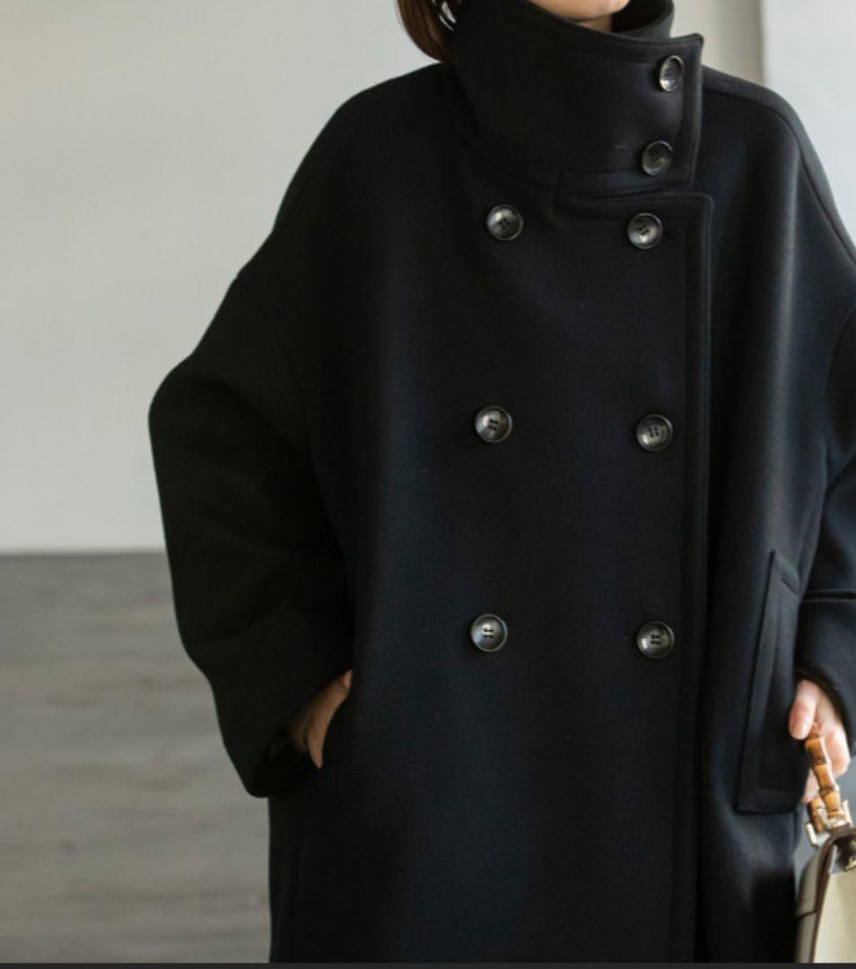 NOBLE ノーブル スタンドカラー オーバーコート