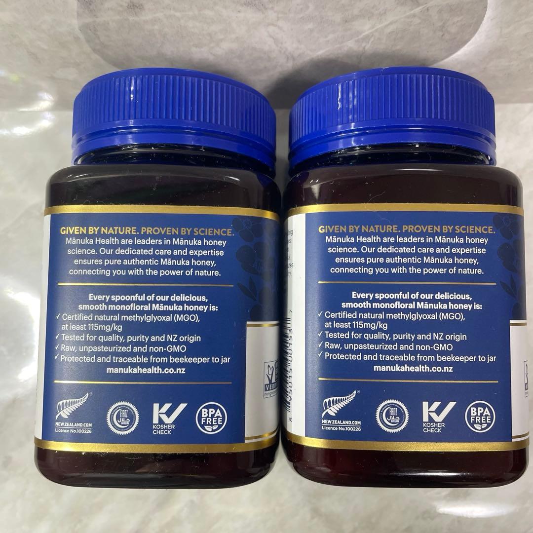 マヌカハニー MGO115+ マヌカヘルス 500g はちみつ 6+UMF 2つ
