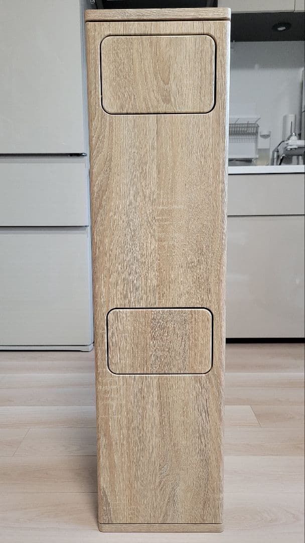 ナチュラル 木目調 スリム ごみ箱 分別 20L Empro