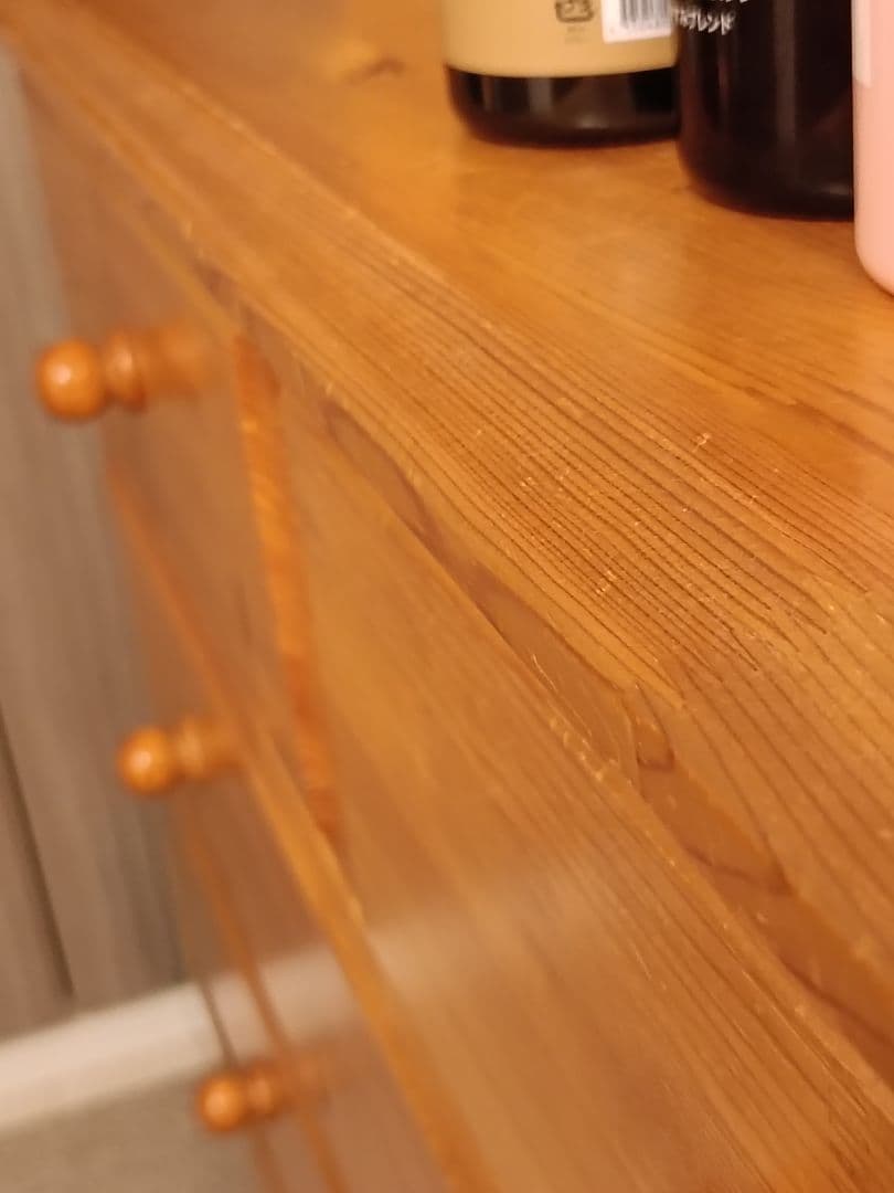 木製 5段チェスト キャビネット 洋服箪笥 五段 タンス ワイドチェスト 棚