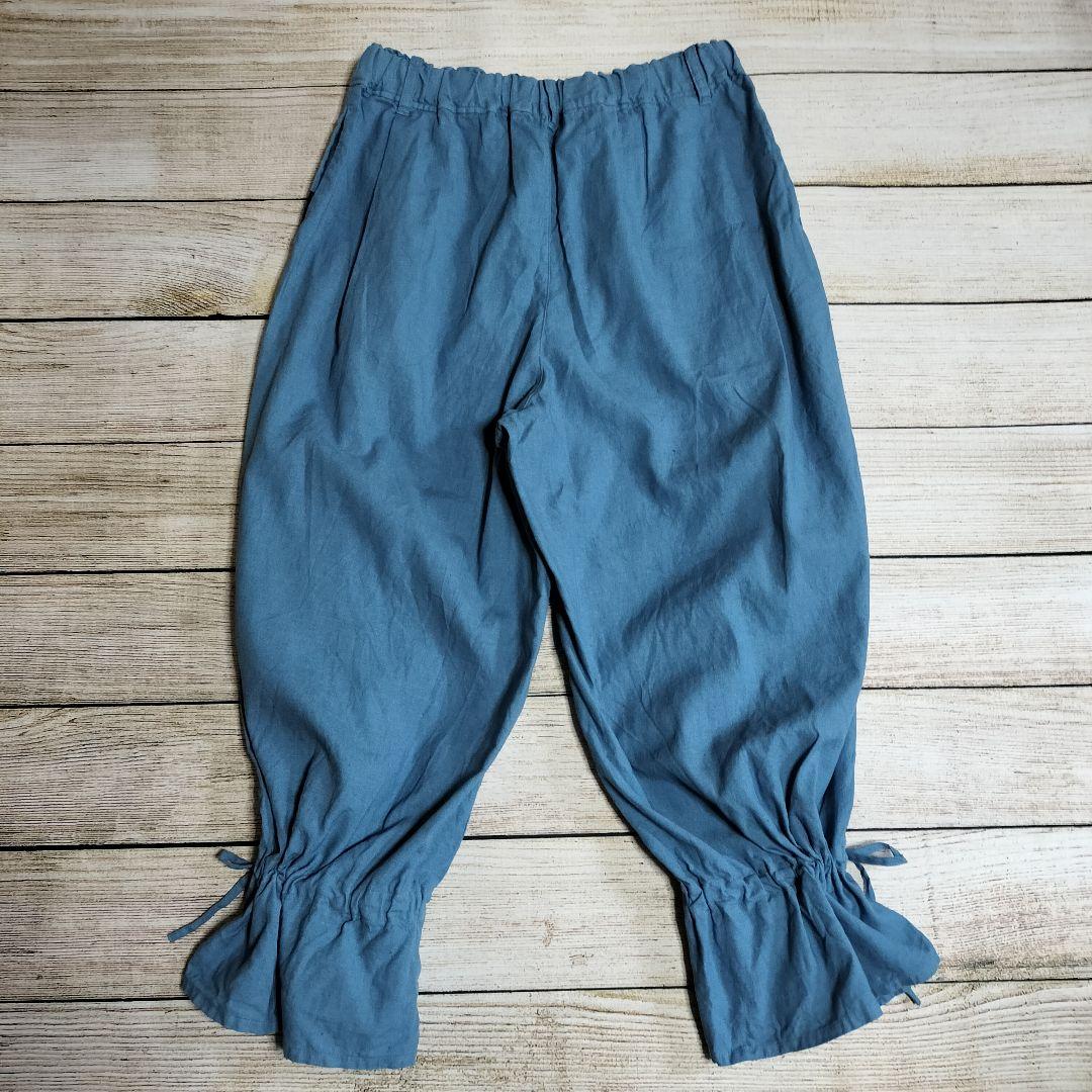 【値下げ交渉歓迎】 ネストローブ nest Robe ラッフルヘムパンツ リネン