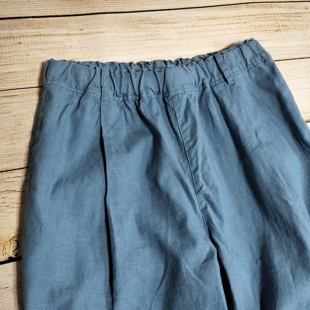 【値下げ交渉歓迎】 ネストローブ nest Robe ラッフルヘムパンツ リネン