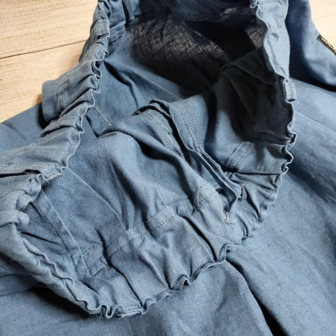 【値下げ交渉歓迎】 ネストローブ nest Robe ラッフルヘムパンツ リネン